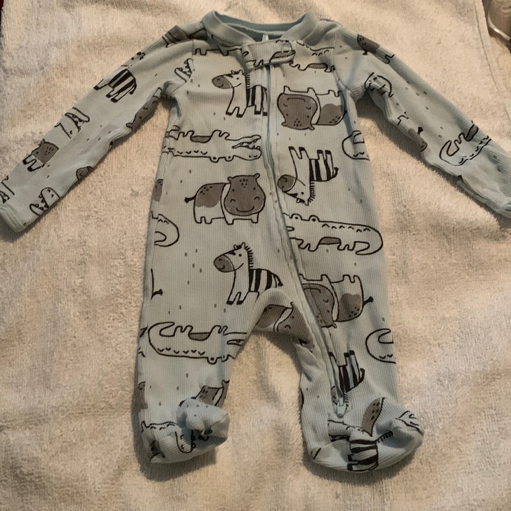 Baby one piece zipper outfit